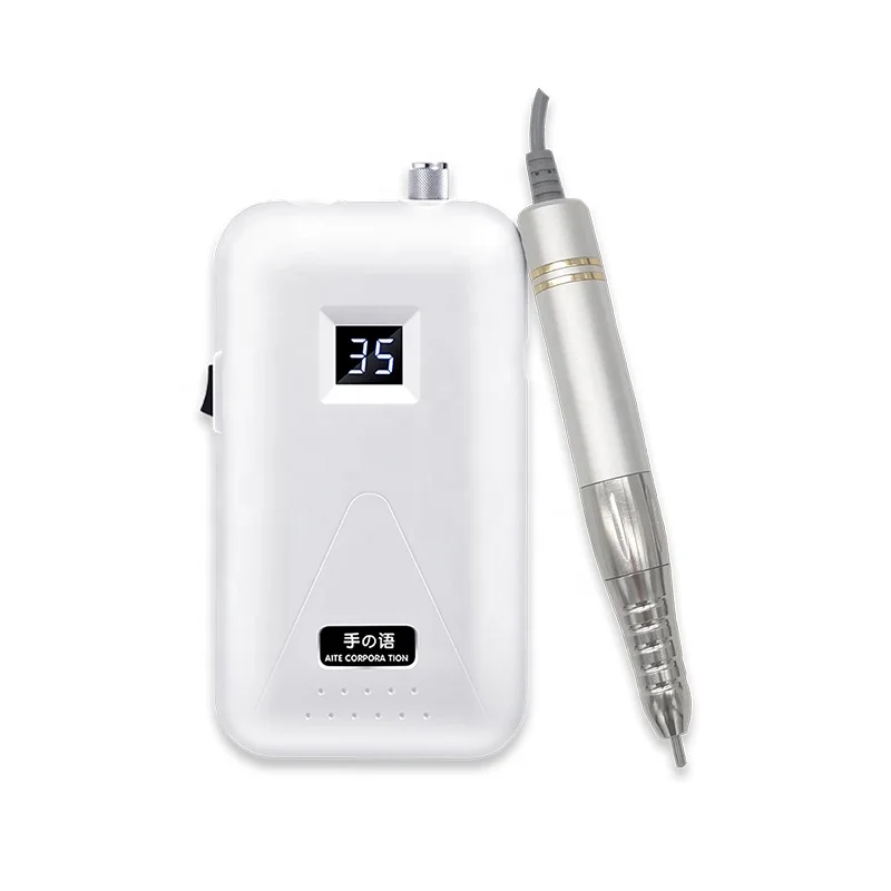 AT-NDB-010 portable nail drill in pink color details