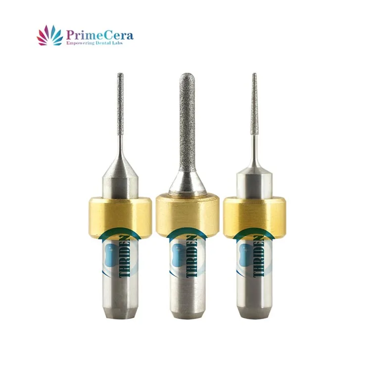 Dental Milling Burs Glass Ceramics Milling Cutter Cadcam Bur For Amann