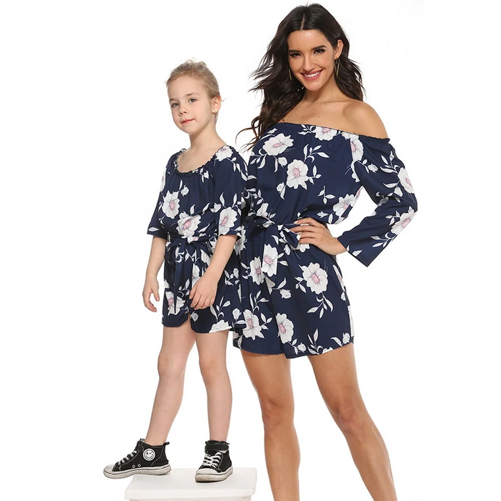 mom and daughter rompers