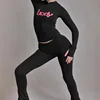 Black with pink