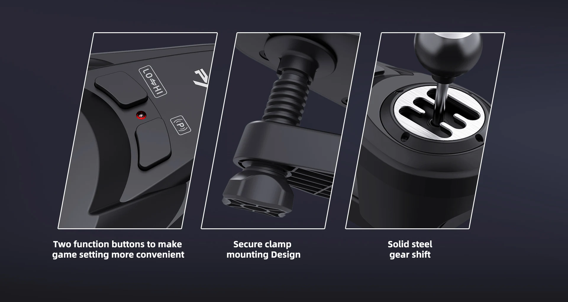 PXN A7  PC、PXN-V10、PXN-V12lite、PXN-V12ゲーミングホイールおよびスラストマスターホイール用の6スピードHパターンシミュレーターシフター PXN A7 シフター