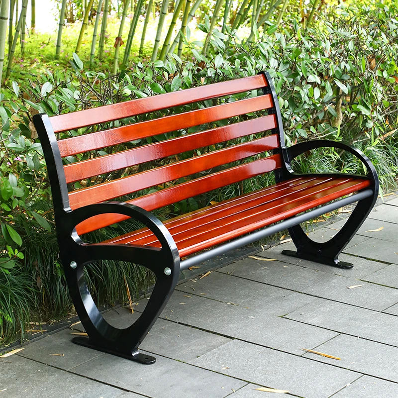 Outdoor Garden Benches Aluminum outdoor furniture Park benches Modern outdoor bench seating details