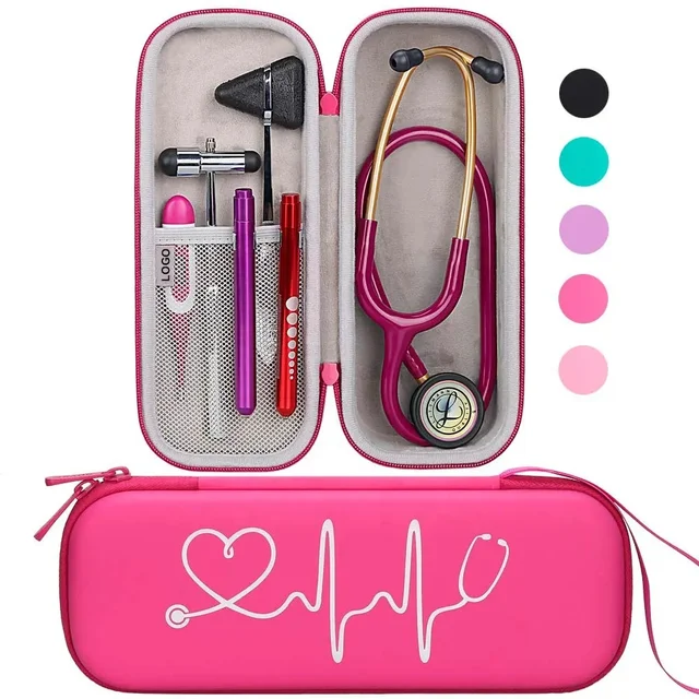 LOW MOQ Corrugated Recyclable Custom EVA stethoscope carrying case for doctor or Clinic