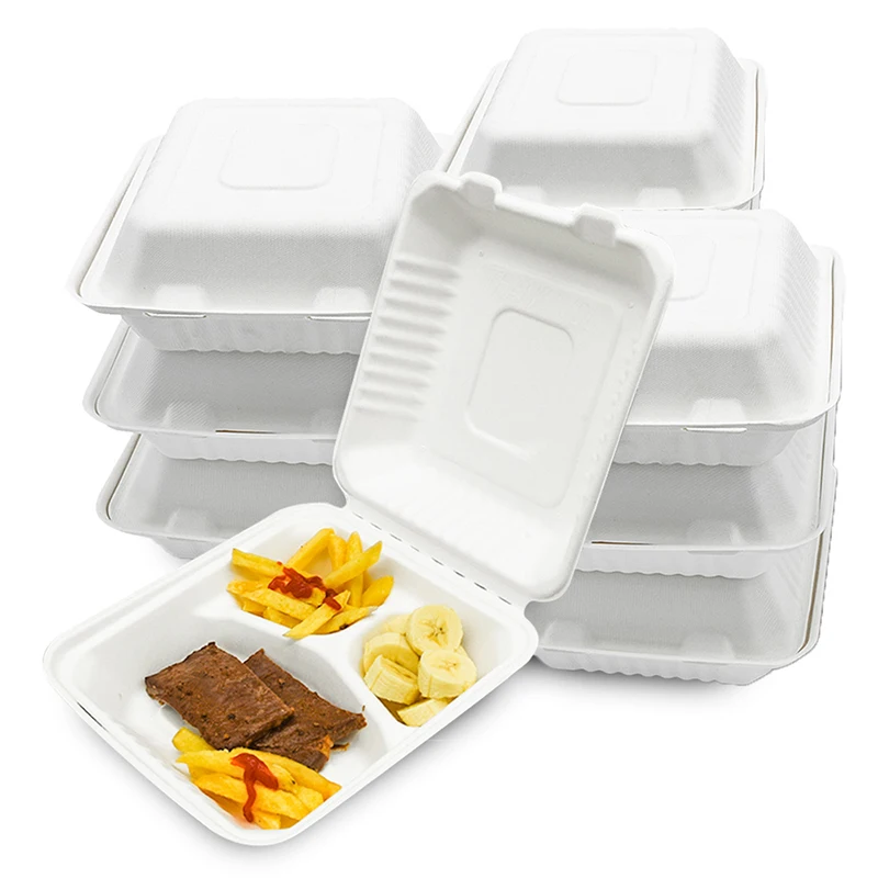 3 Compartment Bento Disposable Lunch Box - MIDA