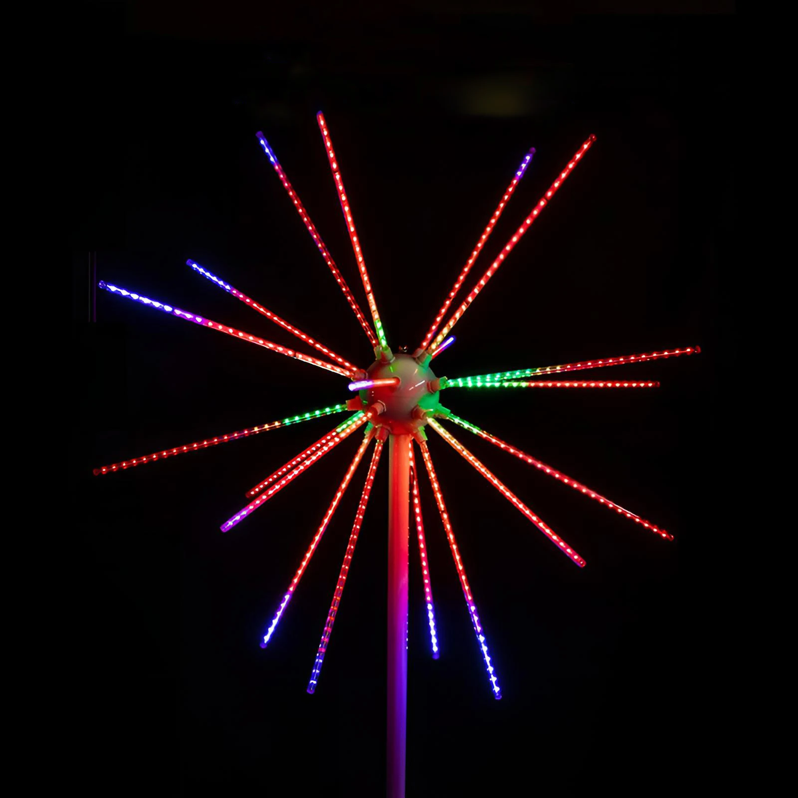 Customization LED Firework Light Waterproof IP65 Outdoor Landscape Dynamic Animate Effect Garden Street Backyard Decoration