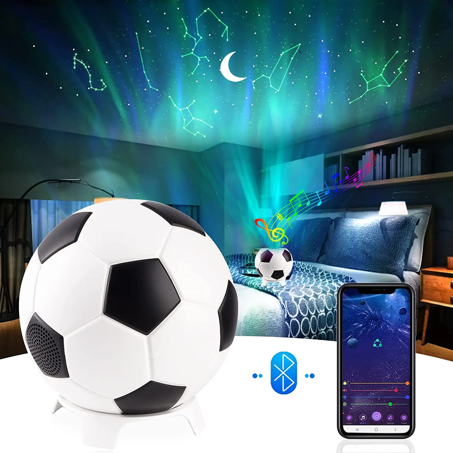 Night Light Football Related Gifts For Kids Starry Projector Light
