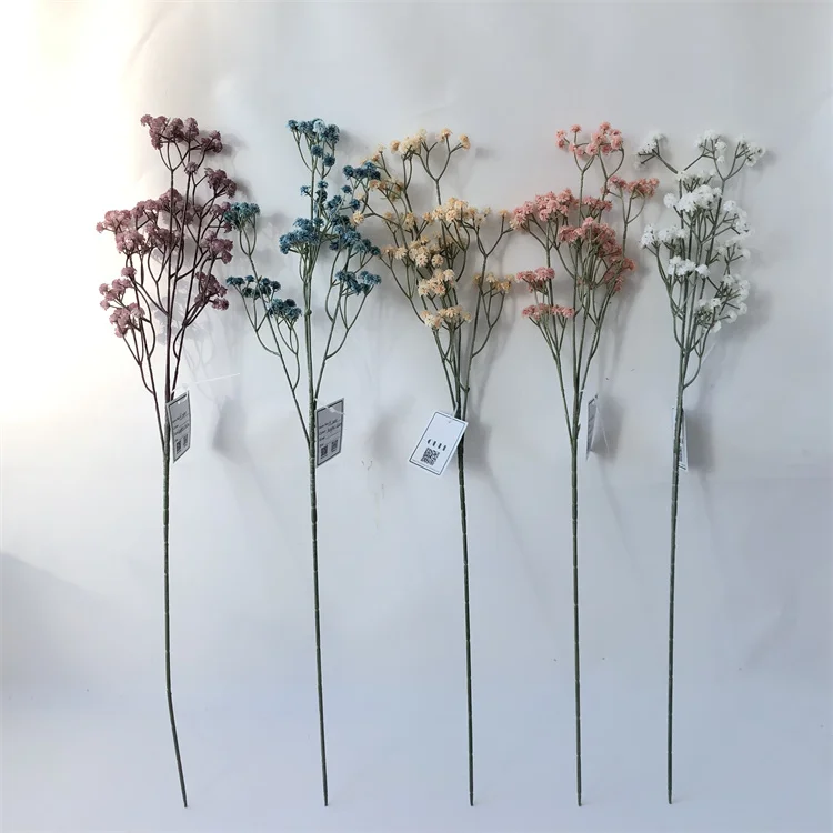 Colorful Gypsophila Artificial Baby Breath Flowers for Home
