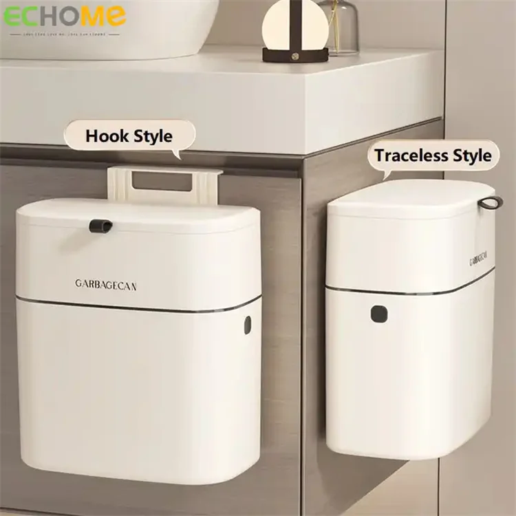 Big Storage Bucket White Kitchen Container Case Cabinet Cesta De Lixo Com Tampa