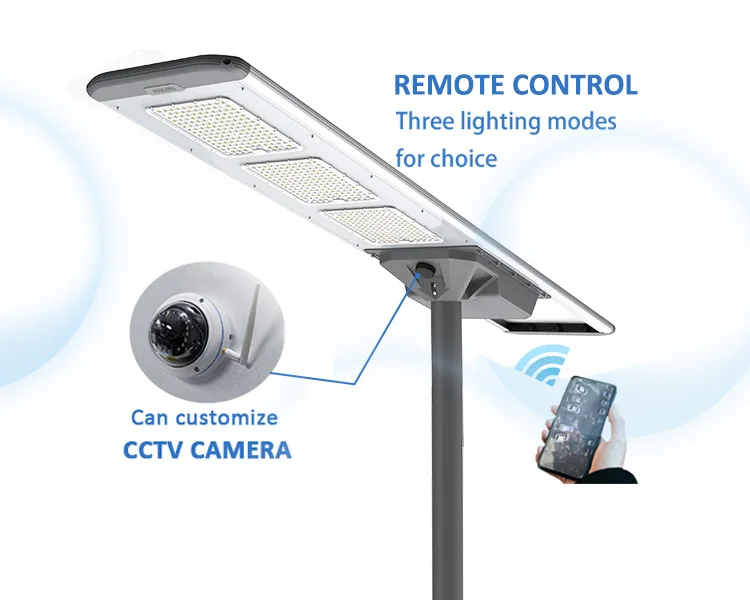 60w 8m Ip66 Solar Outdoor Light Efficiency Led Solar Street Light