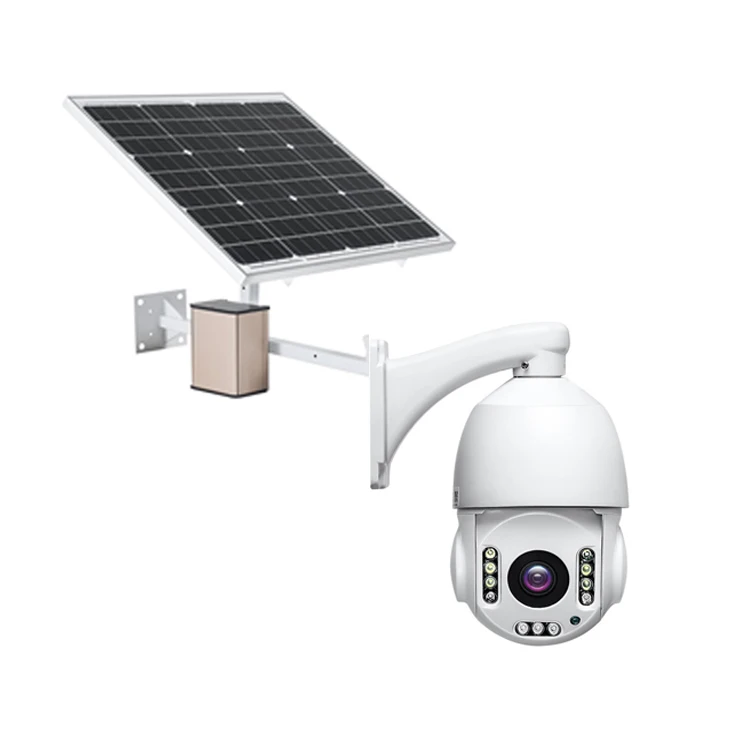 30X Optical Zoom 4G Color Camera Solar PTZ Cam Wireless Security Camera Outdoor Wireless Solar 5MP Solar 4G Powered CCTV Camera
