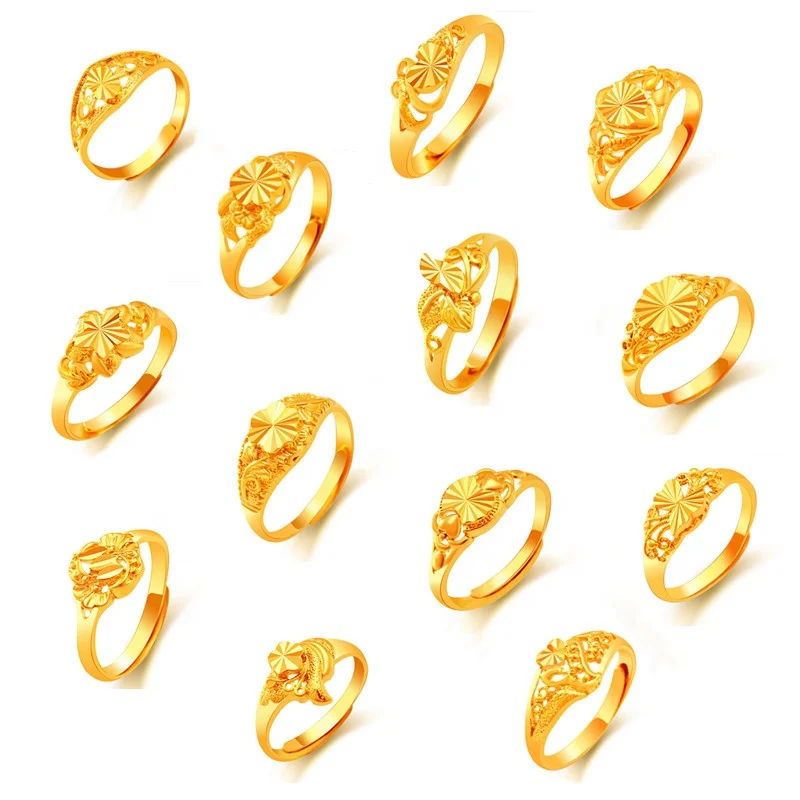 Multistyle Simulation Gold Adjustable 18k Gold Plated Dubai Wedding