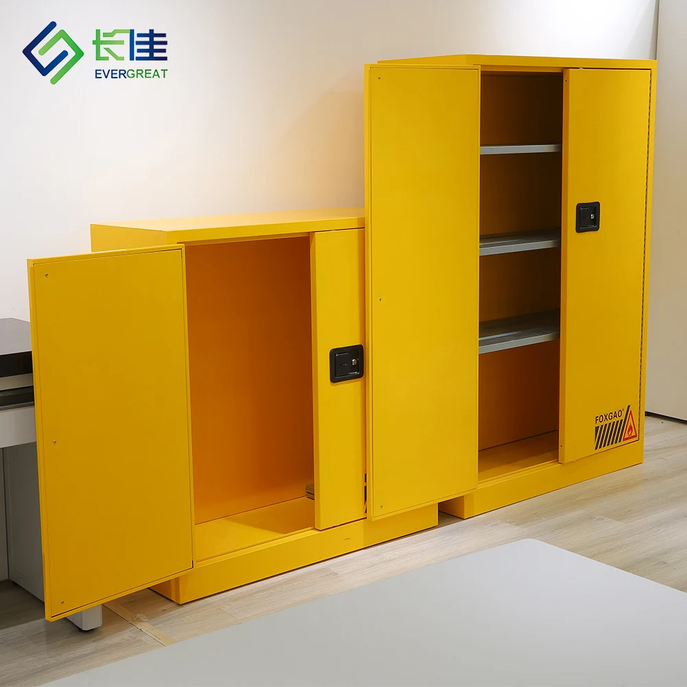 Lab furniture Industry Full steel Chemical Storage Yellow Blue CE Safety Flammable Cabinet