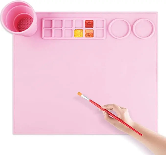Usse Customized Silicone Craft Mat,Silicone Art Mat With Cup Craft