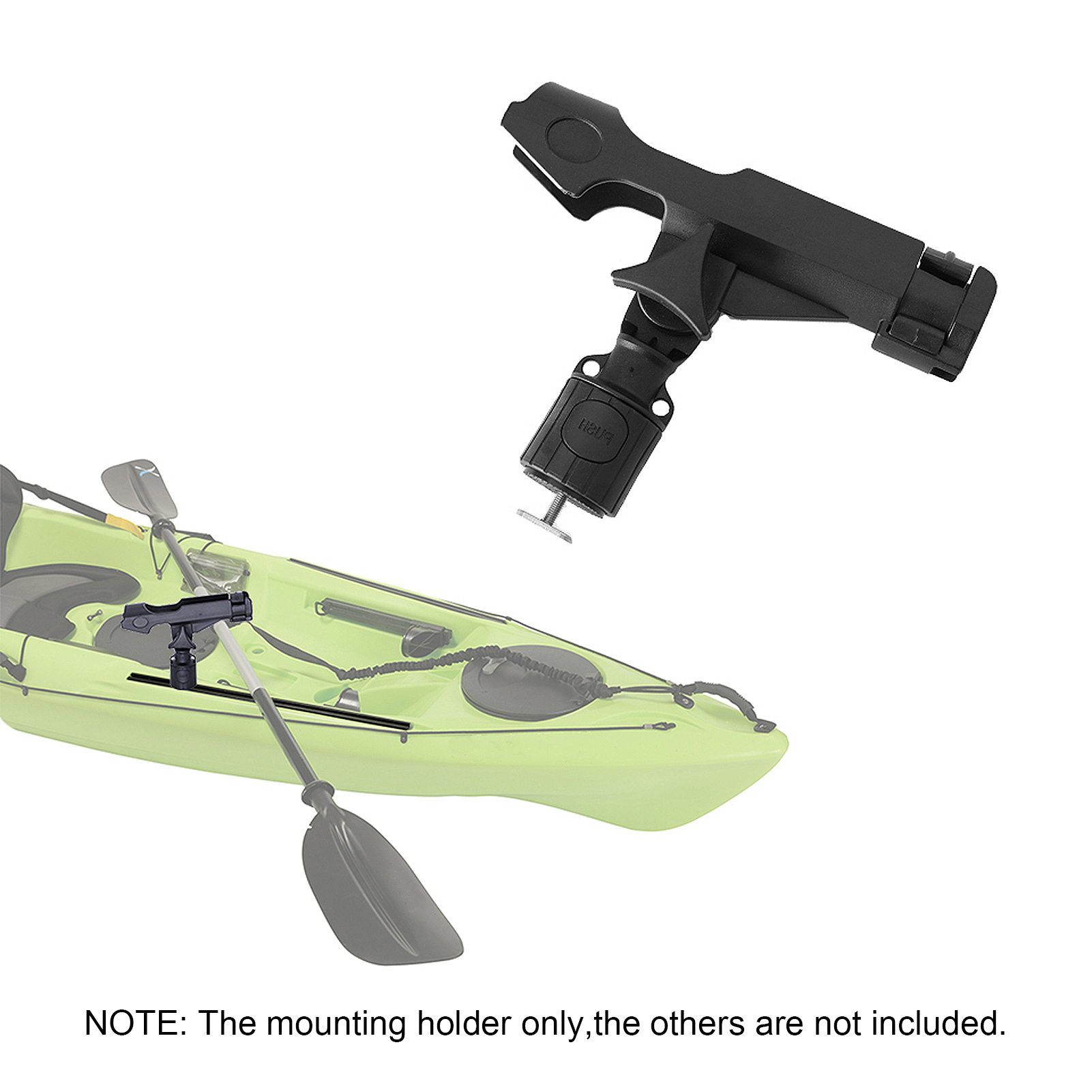 Fishing Rod Holder - Adjustable Bracket for Kayak Rails Fishing Rod Holder - Adjustable Bracket for Kayak Rails