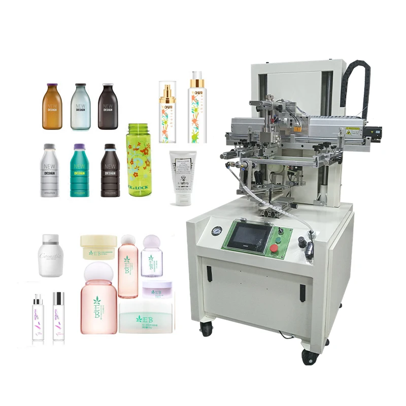 Servo Cylindrical Screen Printing Machine for Perfume Glass Bottle