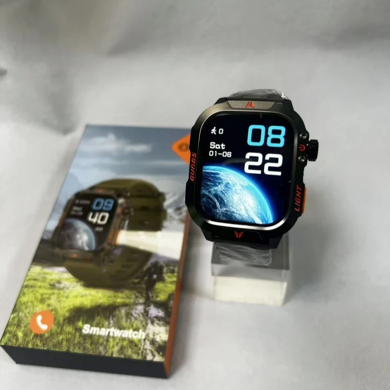 2026 Stainless Steel Waterproof Smartwatch with Bluetooth