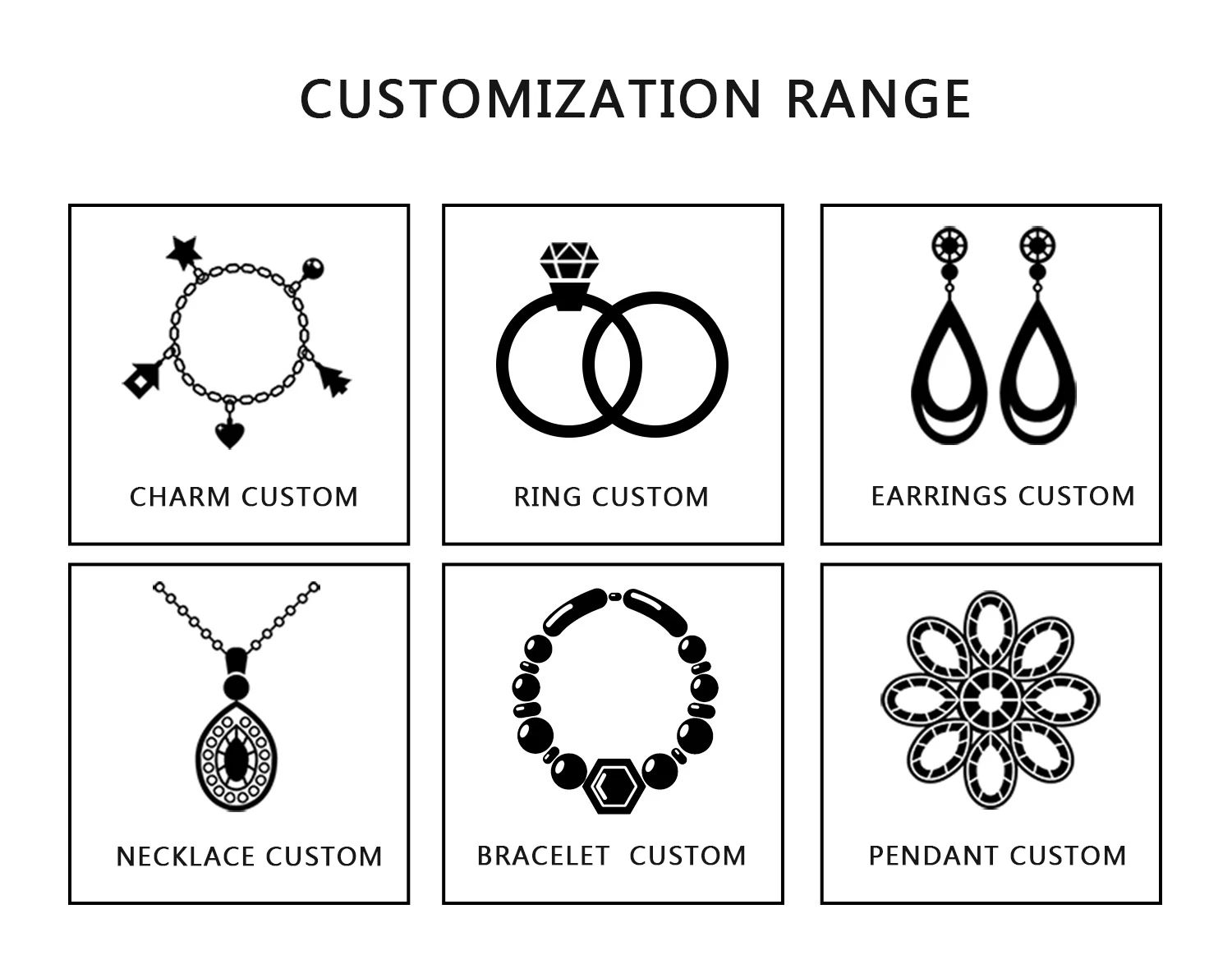 Custom High Quality Create Jewelry Factory Design 925 Silver/copper/stainless Steel/14k Gold/18k