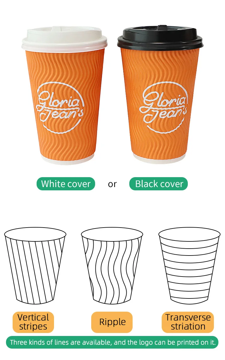 Customizable Paper Coffee Cups - Perfect for Any Beverage