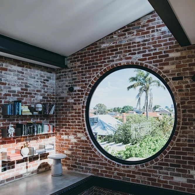 Housetop Used Round Window Design Circular Glass Aluminum Fixed Window As Glass Skylight