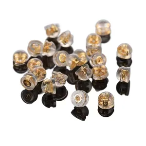 18K Gold Plated Silicone Earplugs Au750 Ear Cap DIY Accessory Anti Drip Bag 2026 New Model