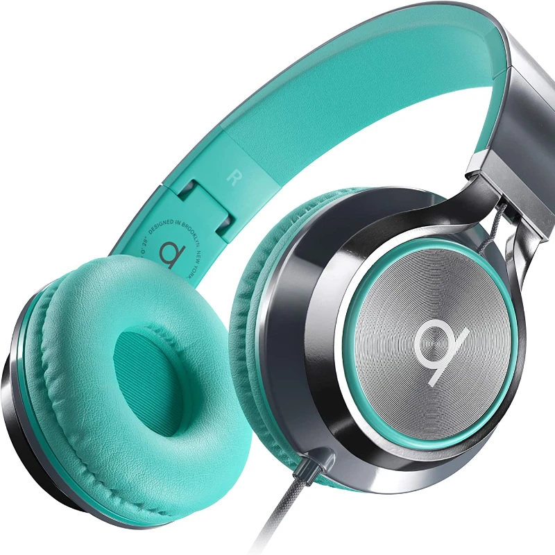 Wired Headphones With Microphone Onear Corded Head Phones With Mic