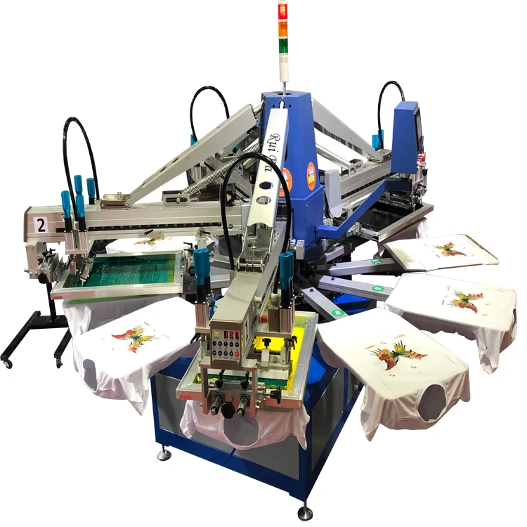 product dgt printing combine with automatic carousel screen printing equipment-8