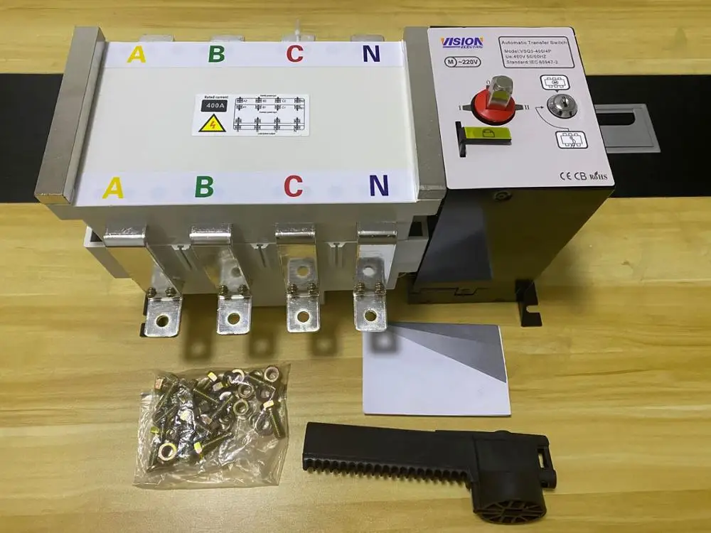 Vision Automatic Transfer Switch ATS 630A Changeover Switch 250A 400A 800A 1000A 1250A for Diesel Generator