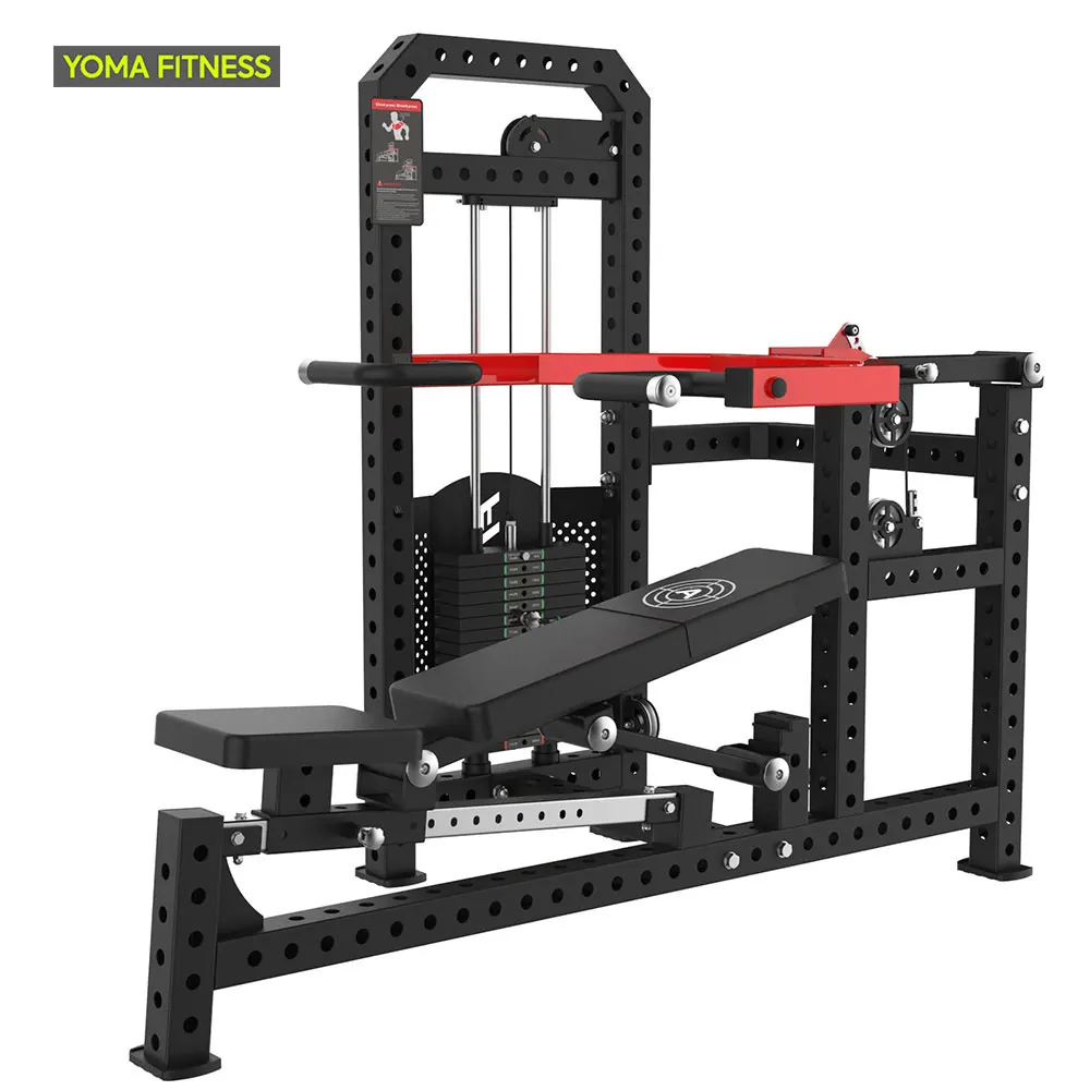 YOMA FITNESS lekhotla la ho lumella ho fapana ha sefahlefo sa kaute le mashine ya ho itlisa ka ho phutisa (Mafung a mabeli)