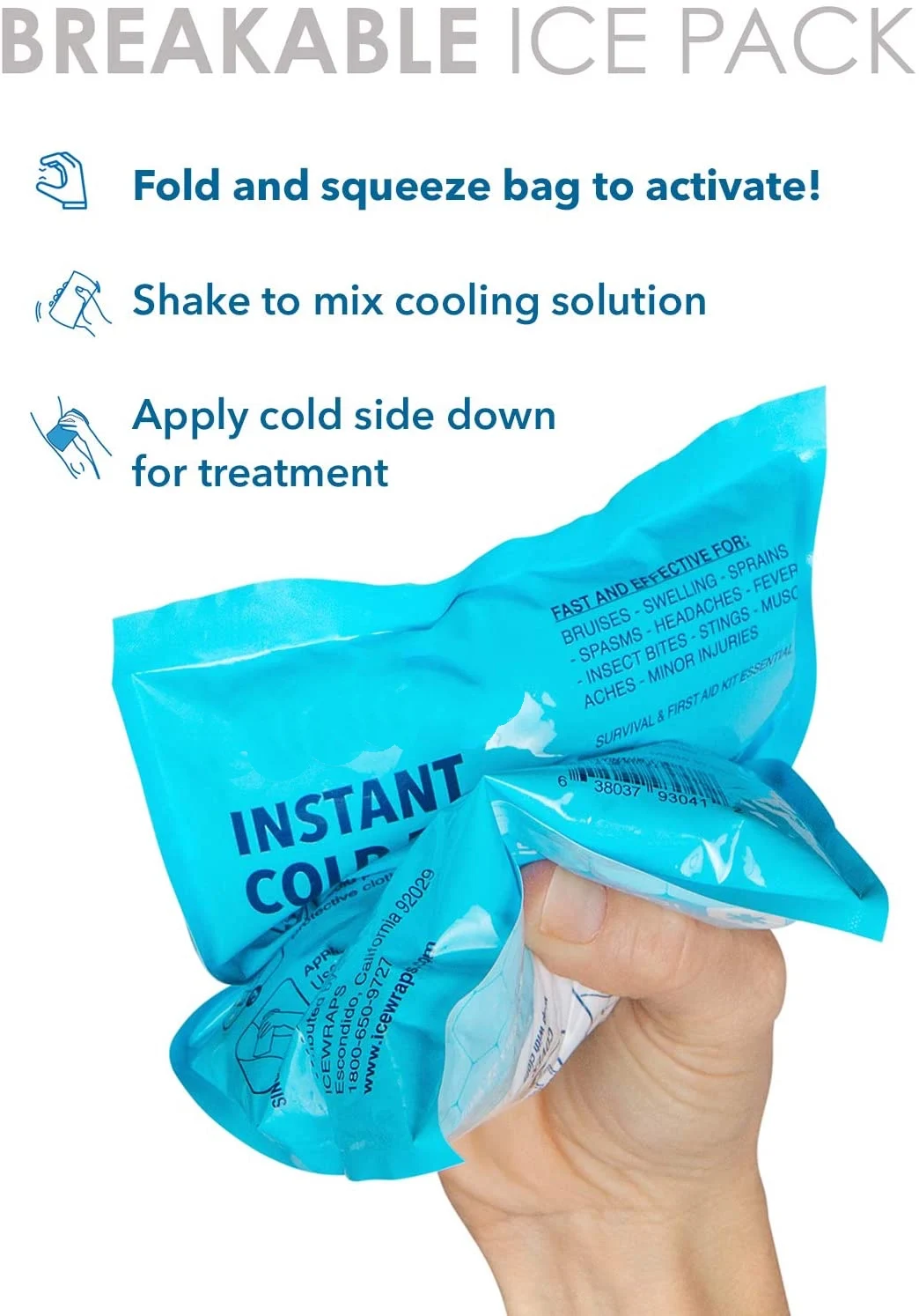 Instant Ice Pack Shipping Cool Cold Pack Injury Instant Ice Cold Pack