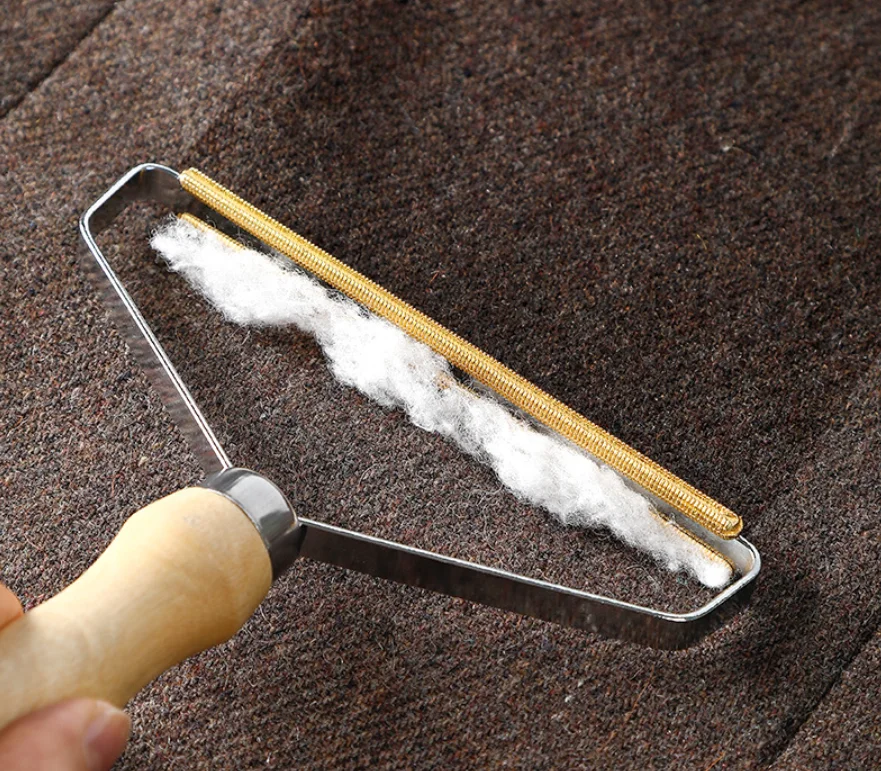 china hot selling wooden metal clothing shaver shave wool implement portable lint remover