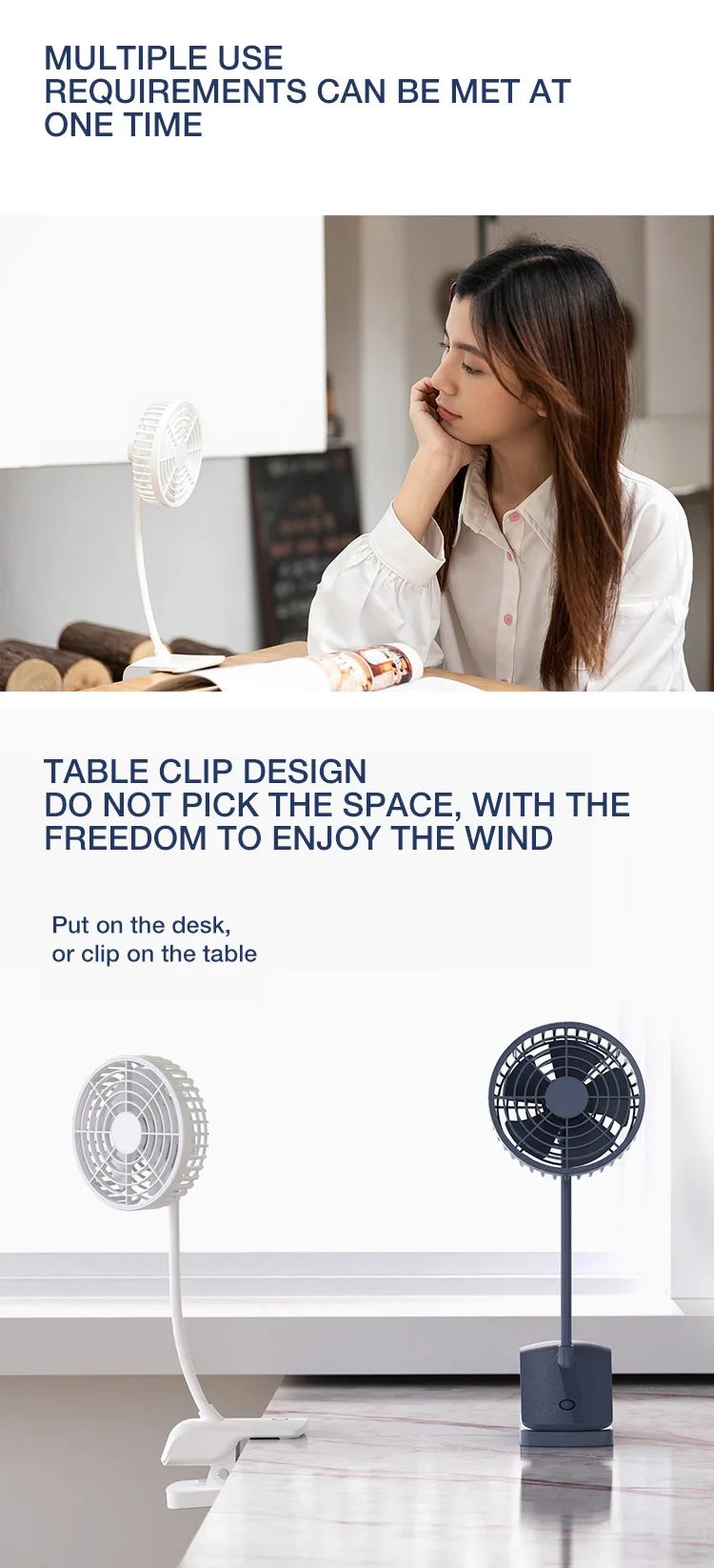 Fan, IMYCOO, 2000mAh, Portable, USB - detail 8