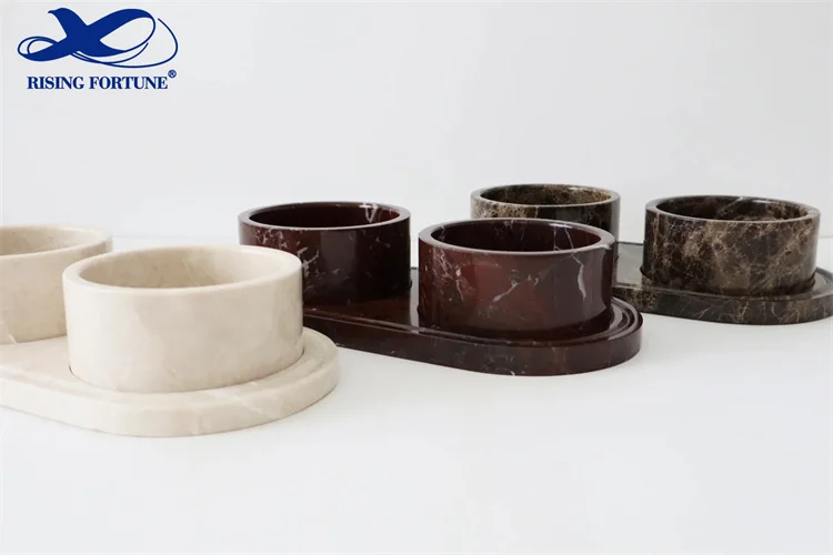 marble pet bowl feeders
