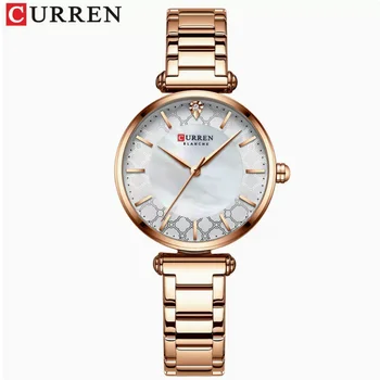 CURREN 9072 Women's simple watch Fashion Steel Band foreign trade casual women's watch