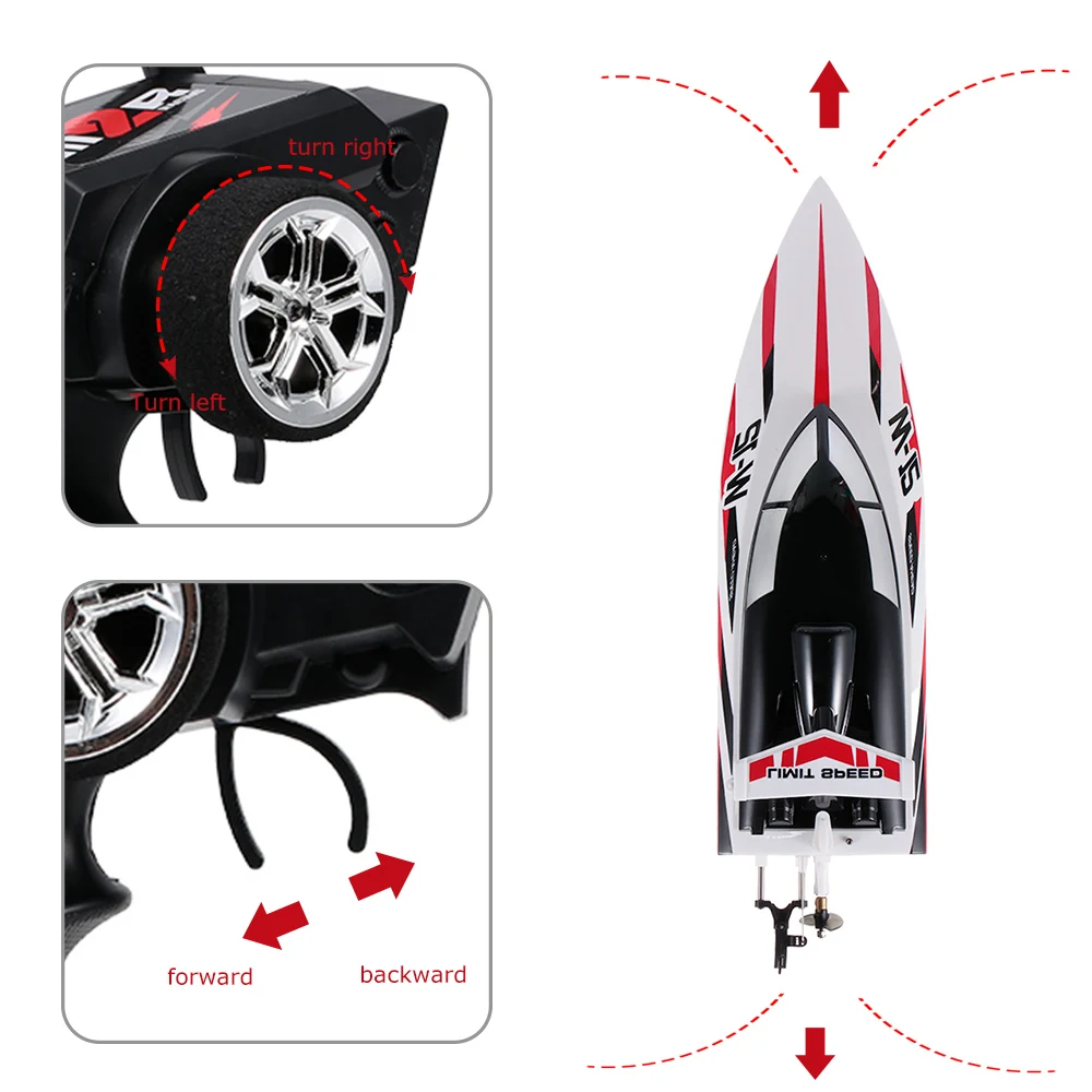 Popular HOSHI WLtoys WL912-A 2.4G RC Racing Boat 35KM/H High Speed RC Boat 390 Motor Capsize Protection Remote Control Toys Gift