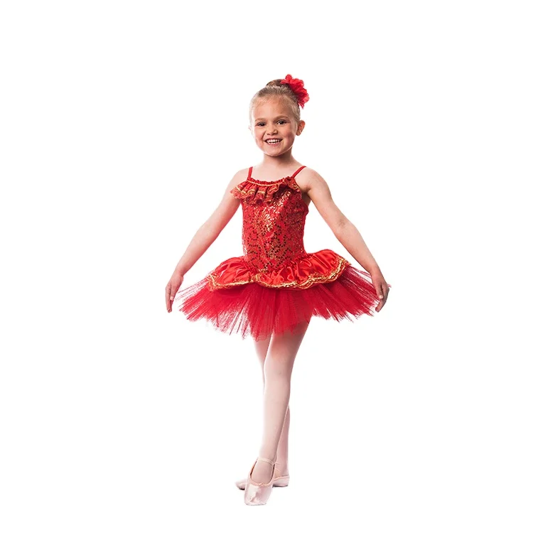Red Cute Christmas Baby Girl 1st Tutu Birthday Dress Ballet Tutu Dance Dress