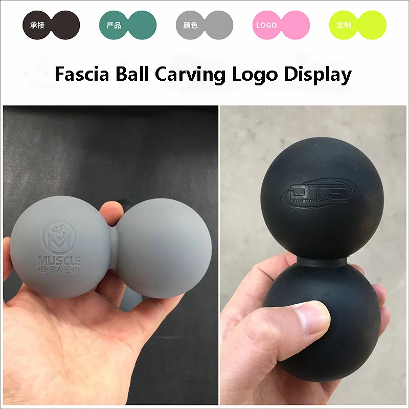 Lot De 2 Masseurs Fascia à Double Balle - 8 Cm Et 12 Cm - Outils De Fitness Neufs
