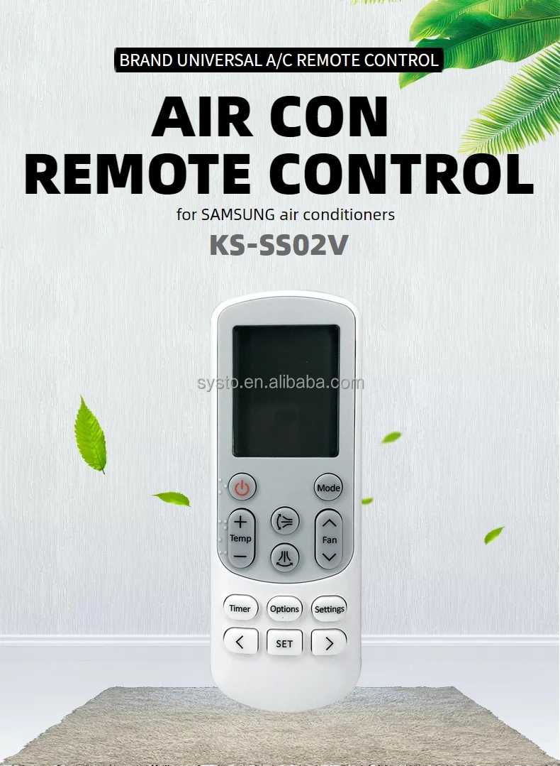 Systo Ks-ss02v Universal Air Conditioner Remote Control For Samsung ...