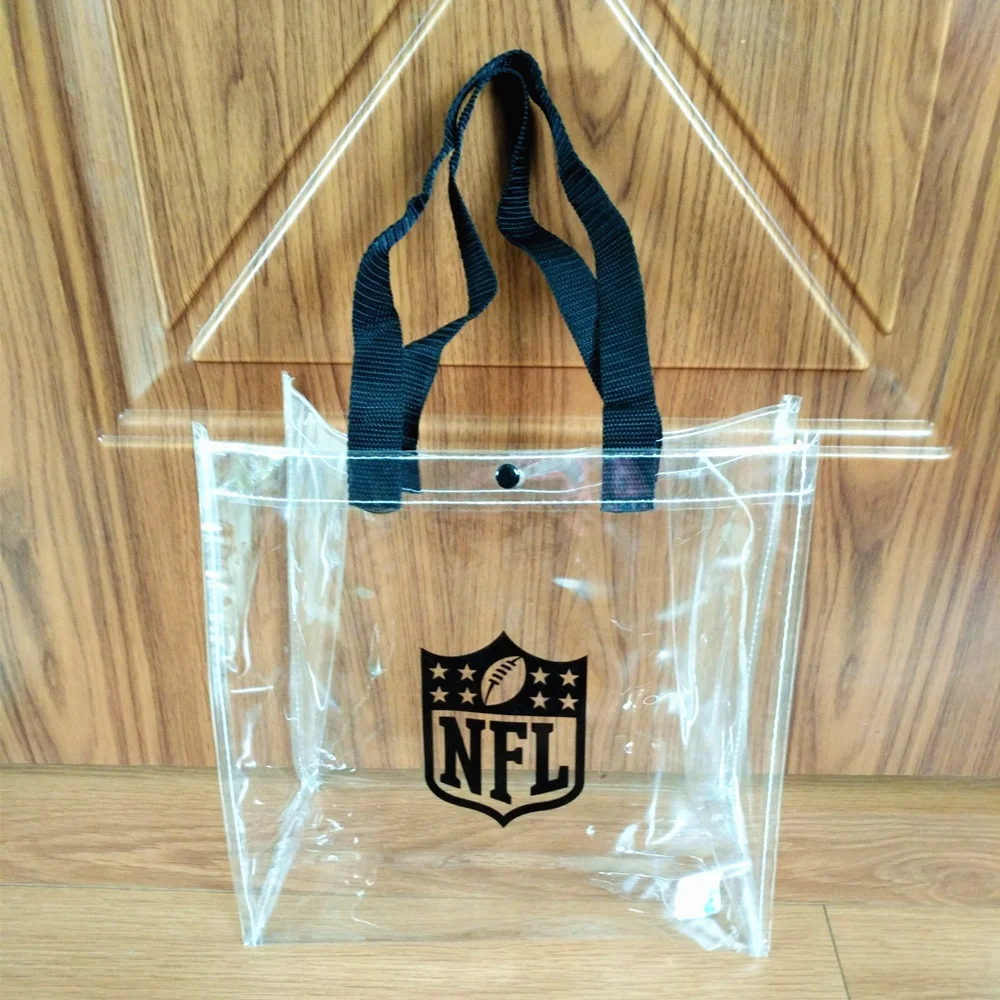 promotional clear tote pvc shopping bag transparent beach bag