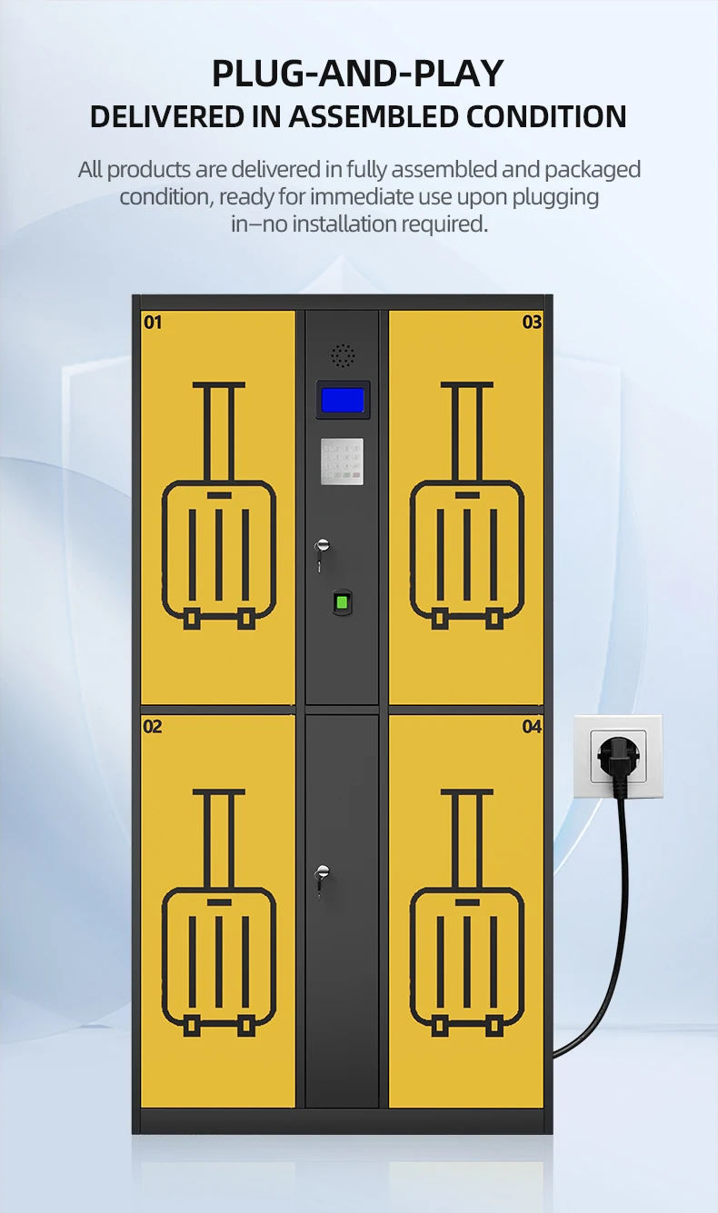 product rfid smart luggage locker for airport train station with electronic management system  access control-20