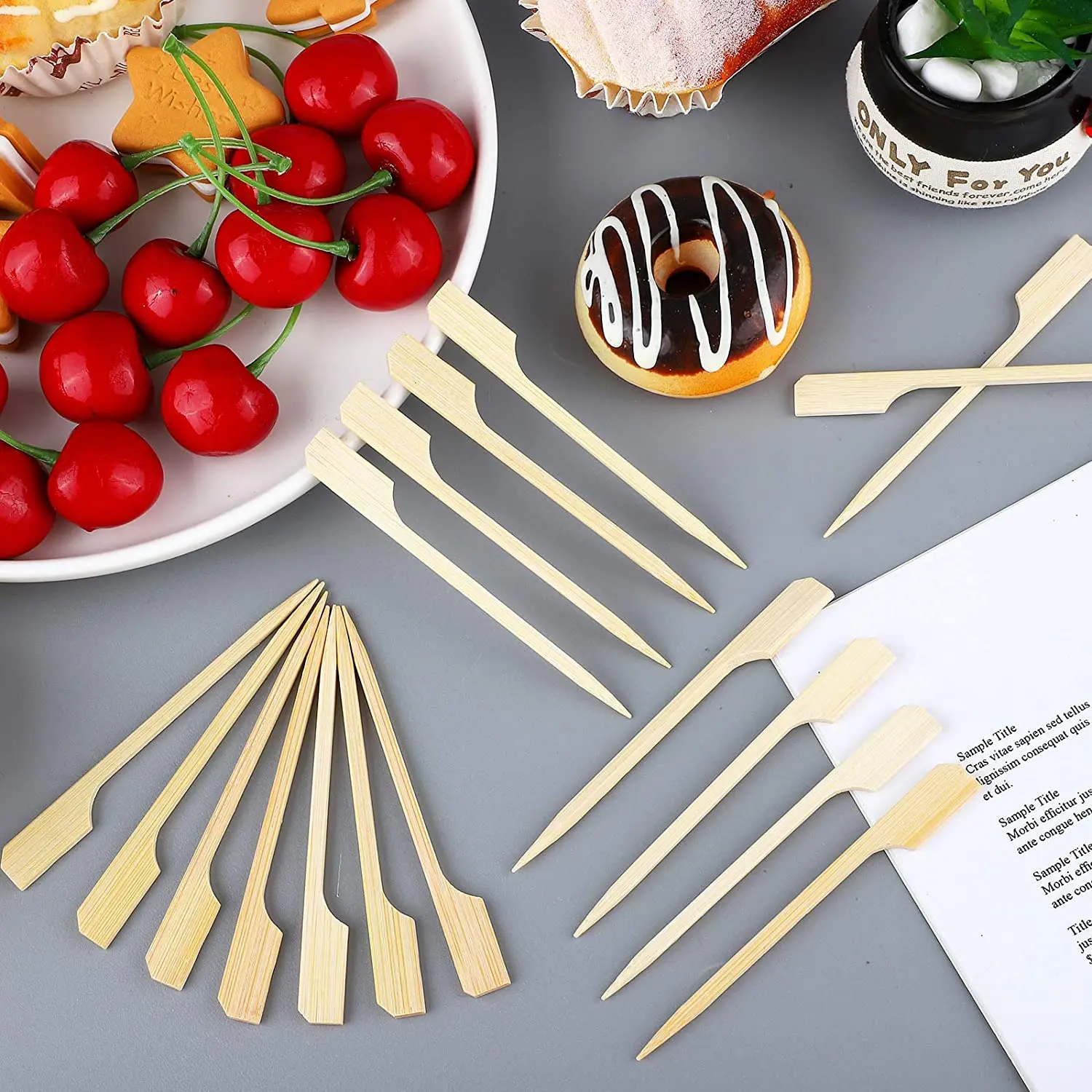 Logo Print 12cm 15cm Bamboo Bbq Stick Skewers Bamboo Teppo Gun