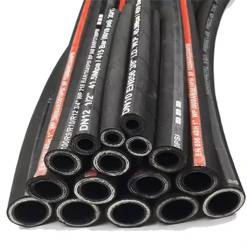 High pressure rubber hoses  engineering machinery  hydraulic hoses  steel wire braided rubber hoses