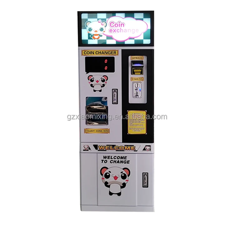 Customized Coin Changer Kids' Toy Capsule Vending & Arcade Game Machines Converts Bill to Token Coin Coin Operated Games