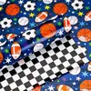 Blue Basketball Football