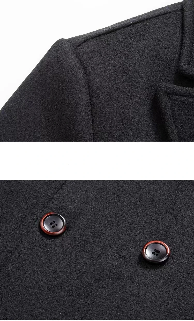 Men's Winter Coat Double Faced Wool Trench Blazer For Outdoor_voghion.com