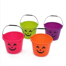 Pumpkin Bucket Trick or Treat Bucket Party Supply Halloween Candy Container Halloween Bucket