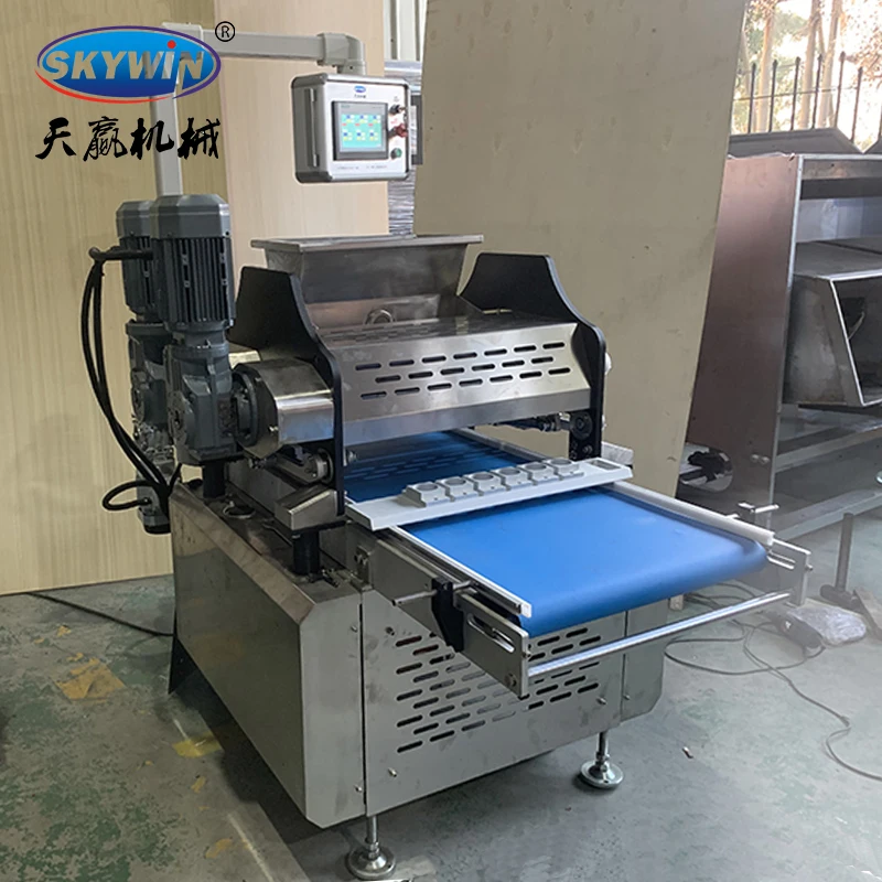 Semi Automatic Nylon rubber Conveyor Cookies Dough Machine Snack Food Factory