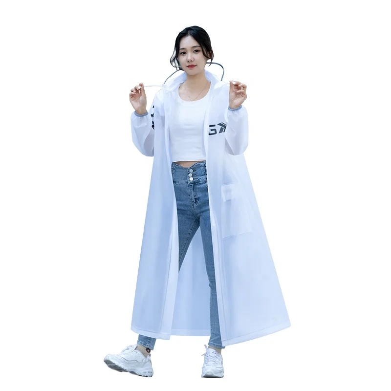 Rainproof rain coat long thickened transparent outdoor hiking travel concert raincoats poncho