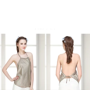 Women's Silver Fiber Anti-Radiation Anti-Static Anti-Bacterial Maternity Sling Suit Dress Apron