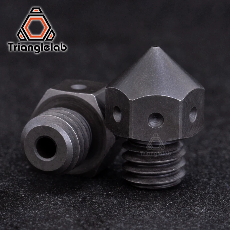 Trianglelab MK8 High Temperature Hardened Steel MK8 Nozzles for 3D Printer PEI PEEK or Carbon Fiber for E3D HOTEND Extruder