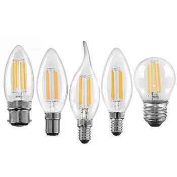 LED キャンドル電球 C35 E12/E14 4W シャンデリア照明用 LED